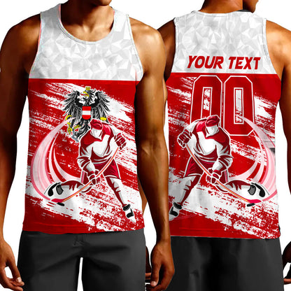 Clothing Custom Austria Hockey Jersey Style Tank Top