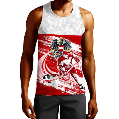 Clothing Custom Austria Hockey Jersey Style Tank Top