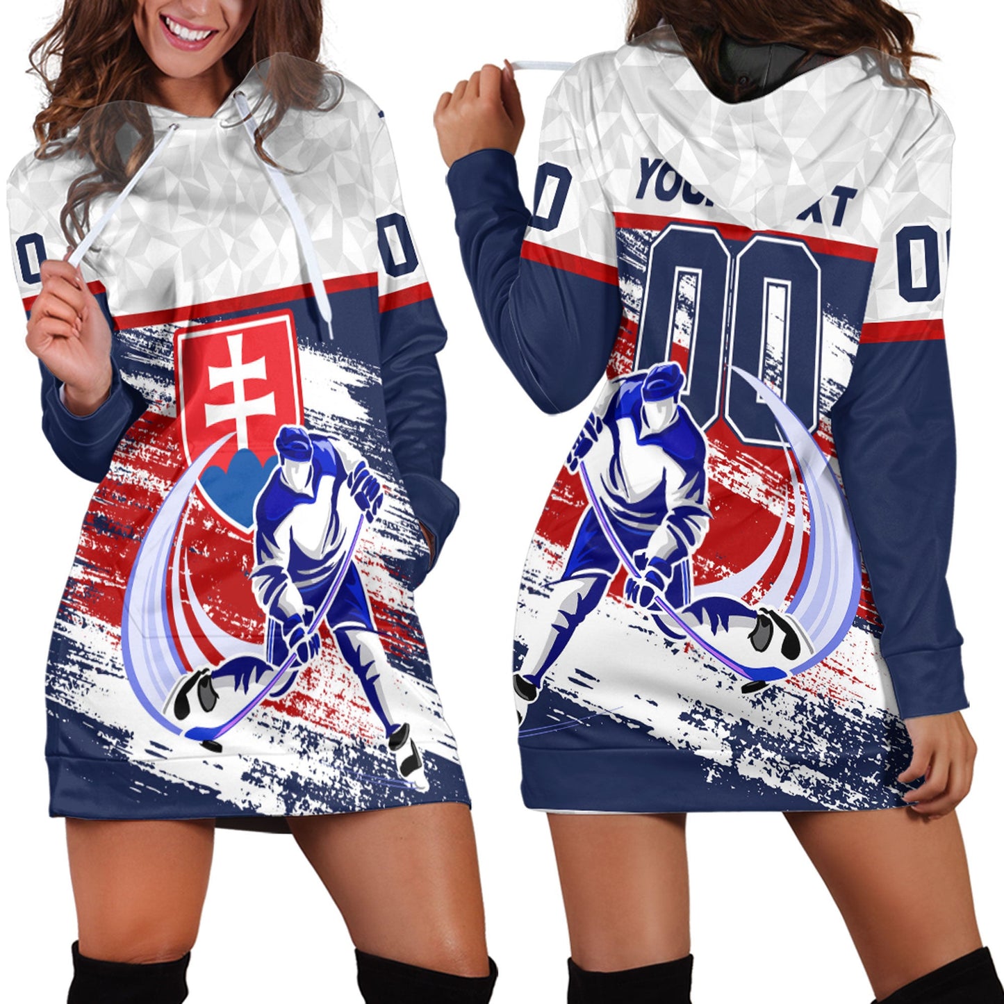 Clothing Custom Slovakia Hockey Jersey Style Special Hoodie Dress