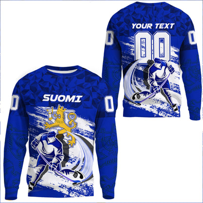 Clothing Custom Finland Team Hockey Jersey Special Style Sweatshirts