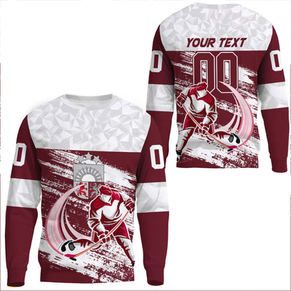 Clothing Custom Latvia Hockey Jersey Special Style Sweatshirts