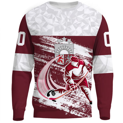 Clothing Custom Latvia Hockey Jersey Special Style Sweatshirts