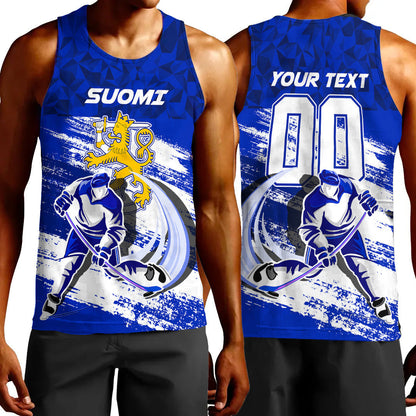 Clothing Custom Finland Team Hockey Jersey Special Style Tank Top