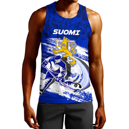 Clothing Custom Finland Team Hockey Jersey Special Style Tank Top