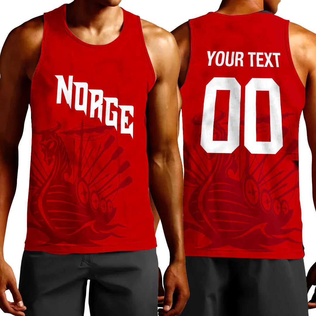 Clothing Custom Norway Hockey Jersey Style Tank Top