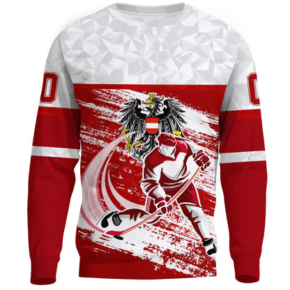 Clothing Custom Austria Hockey Jersey Style Sweatshirts