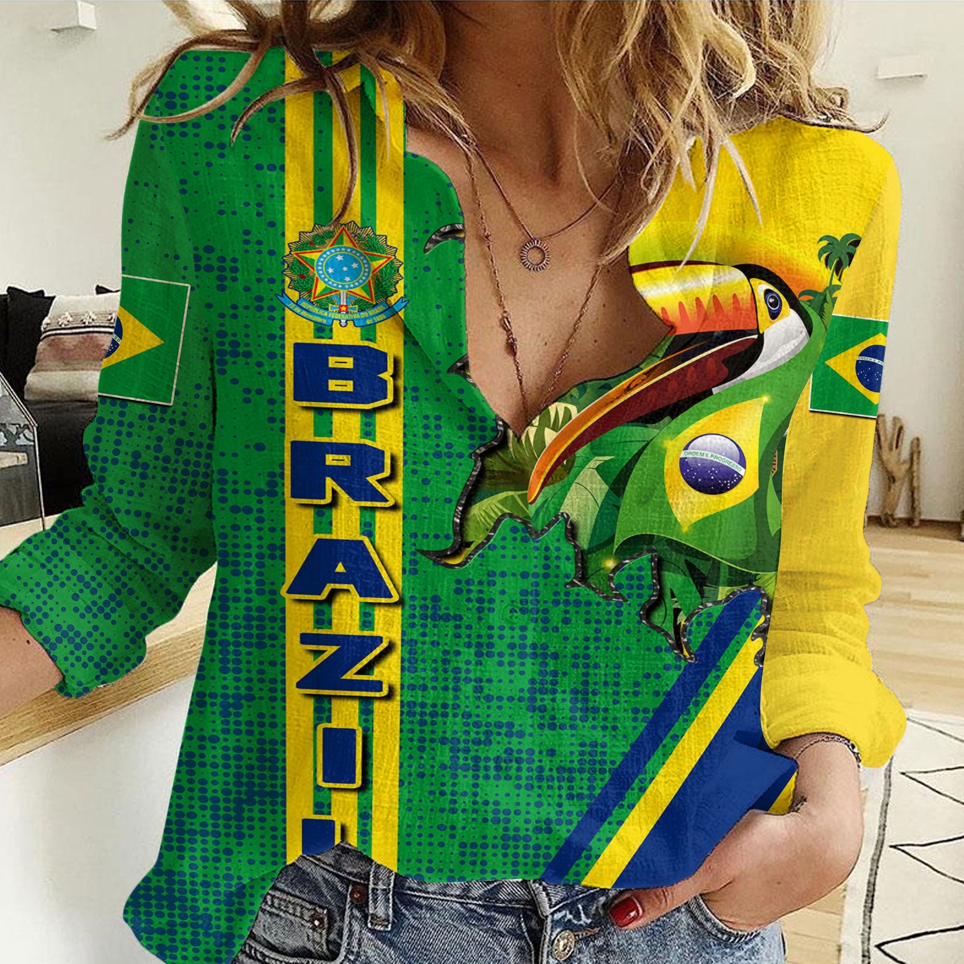 Clothing Brazil Strong Style Women Casual Shirt