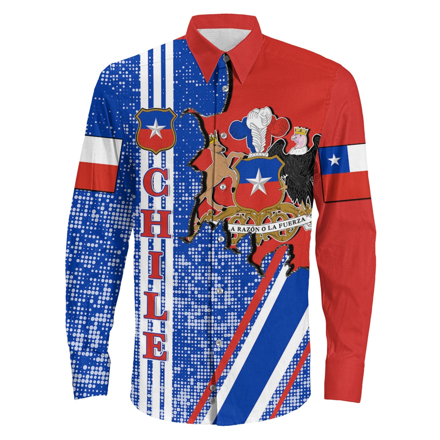 Clothing Chile Strong Style Long Sleeve Button Shirt