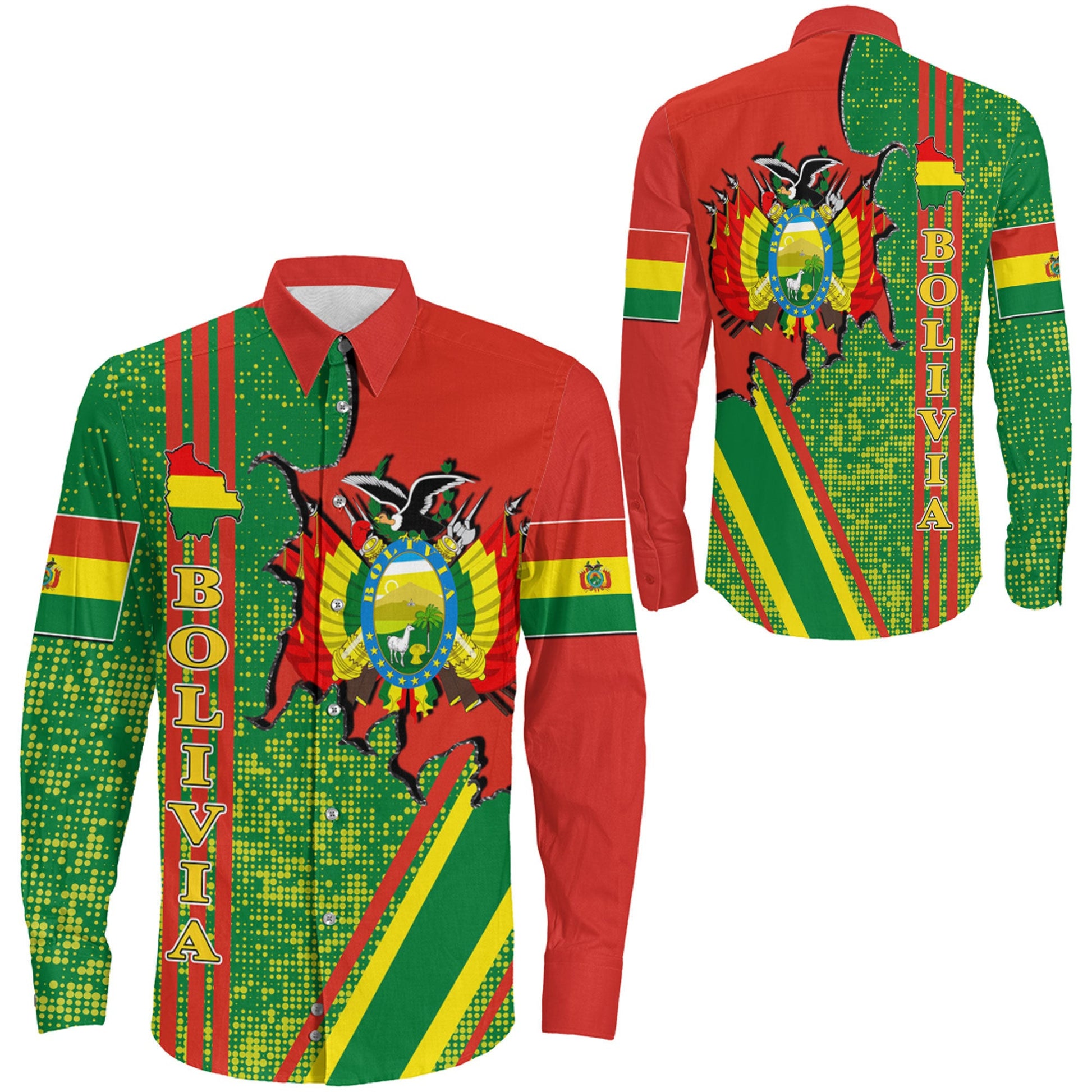 Clothing Bolivia Strong Style Long Sleeve Button Shirt