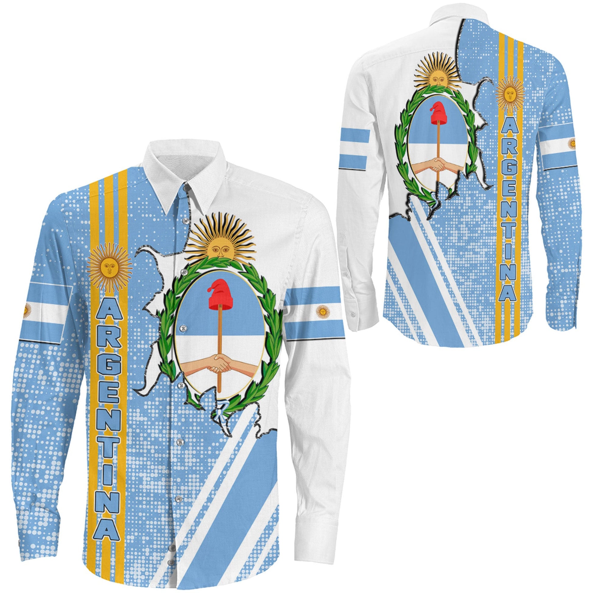 Clothing Argentina Strong Style Long Sleeve Button Shirt