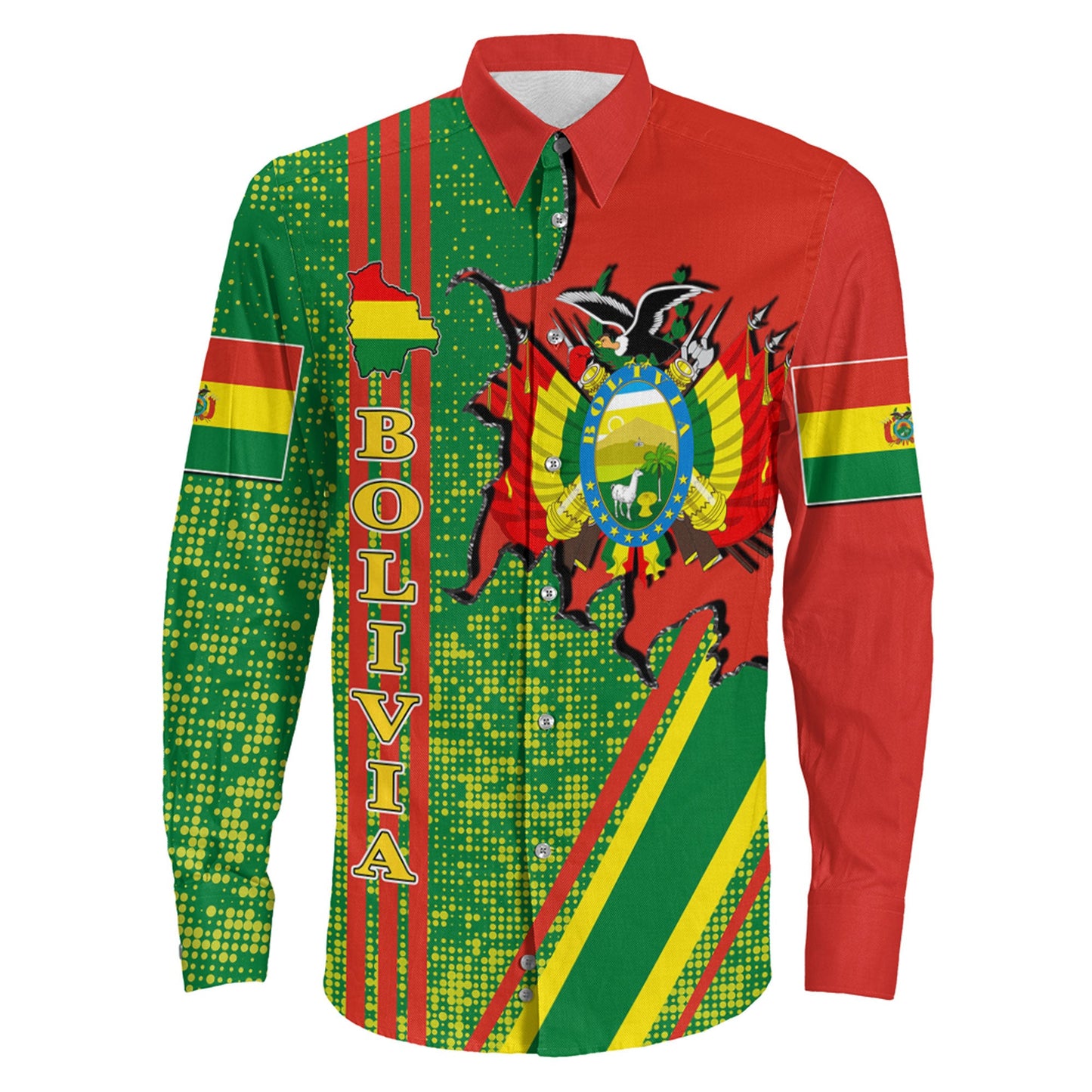 Clothing Bolivia Strong Style Long Sleeve Button Shirt