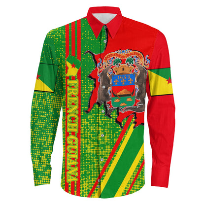 Clothing French Guiana Strong Style Long Sleeve Button Shirt