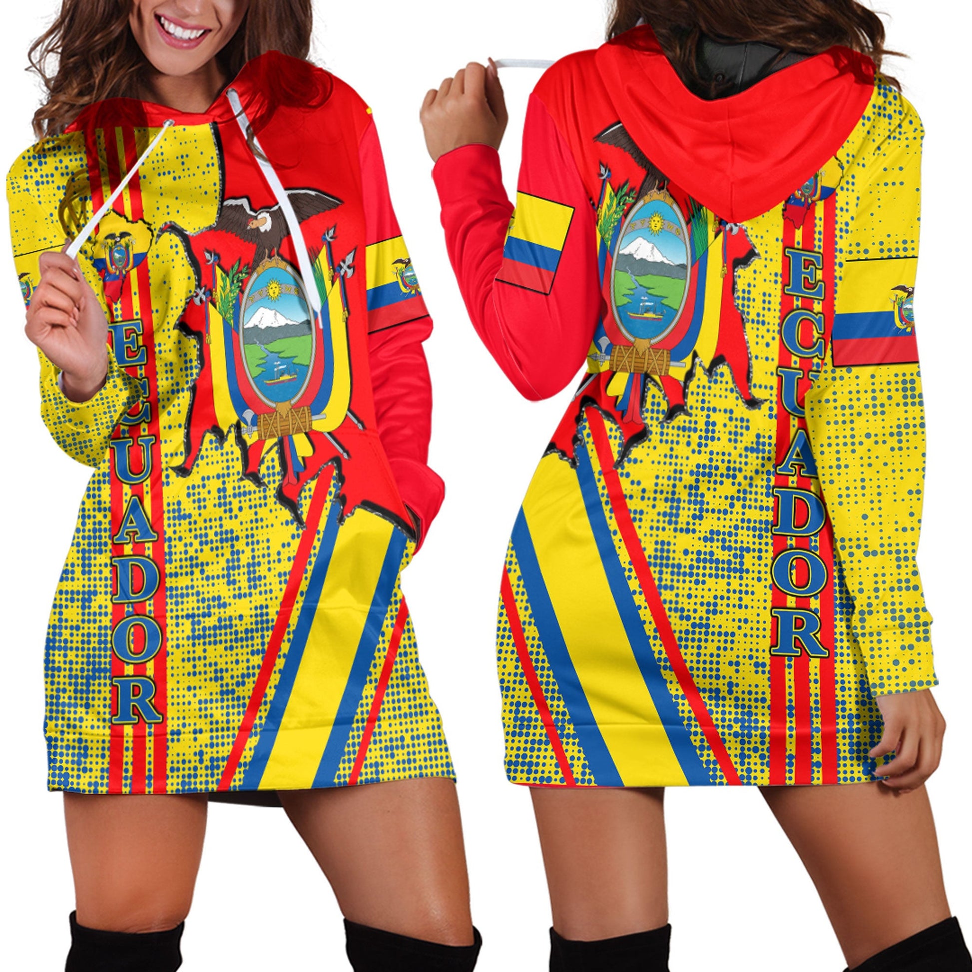 Clothing Ecuador Strong Style Hoodie Dress