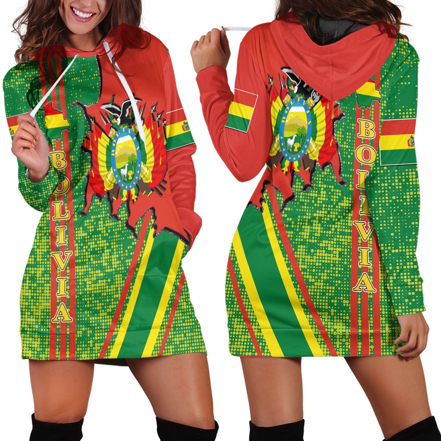 Clothing Bolivia Strong Style Hoodie Dress