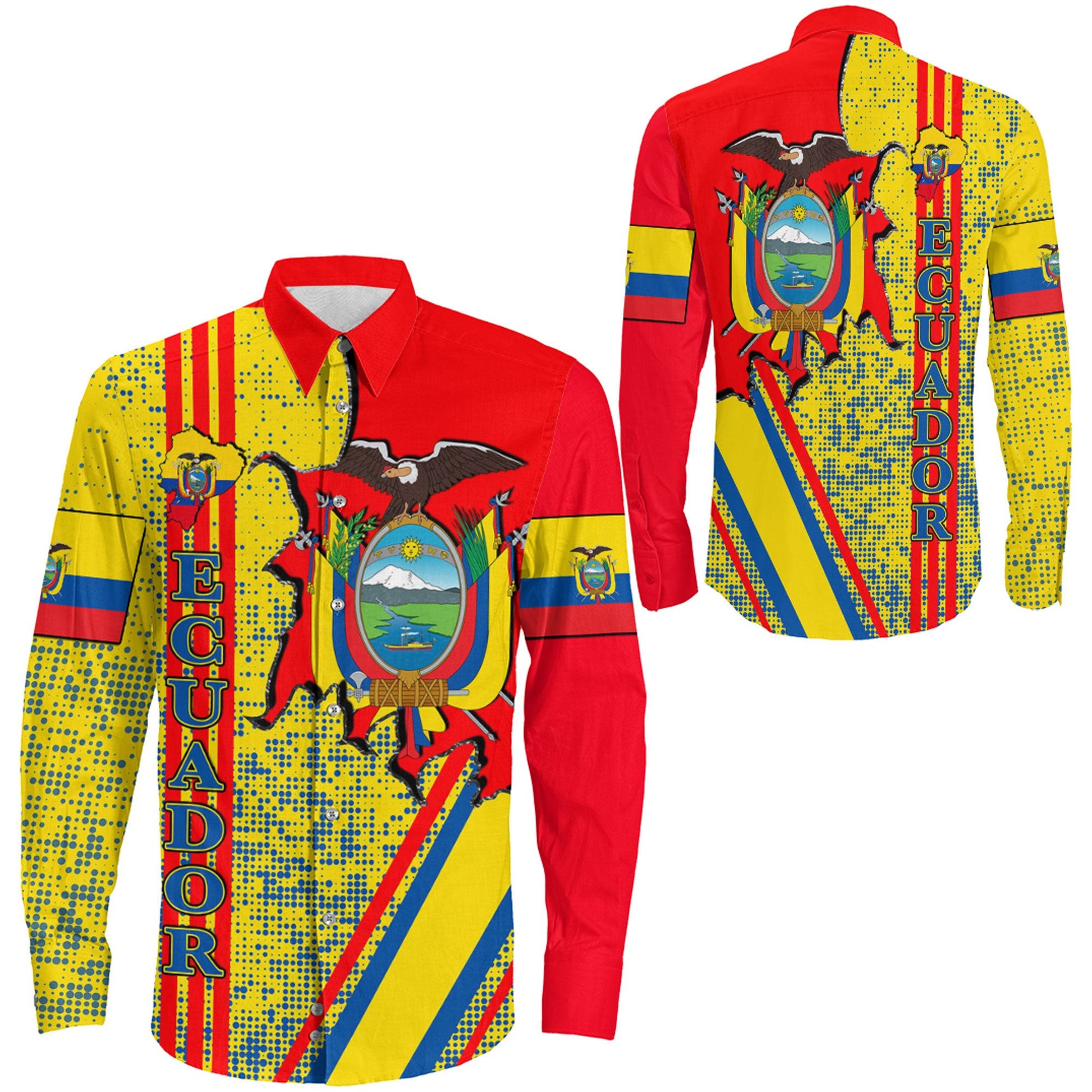Clothing Ecuador Strong Style Long Sleeve Button Shirt
