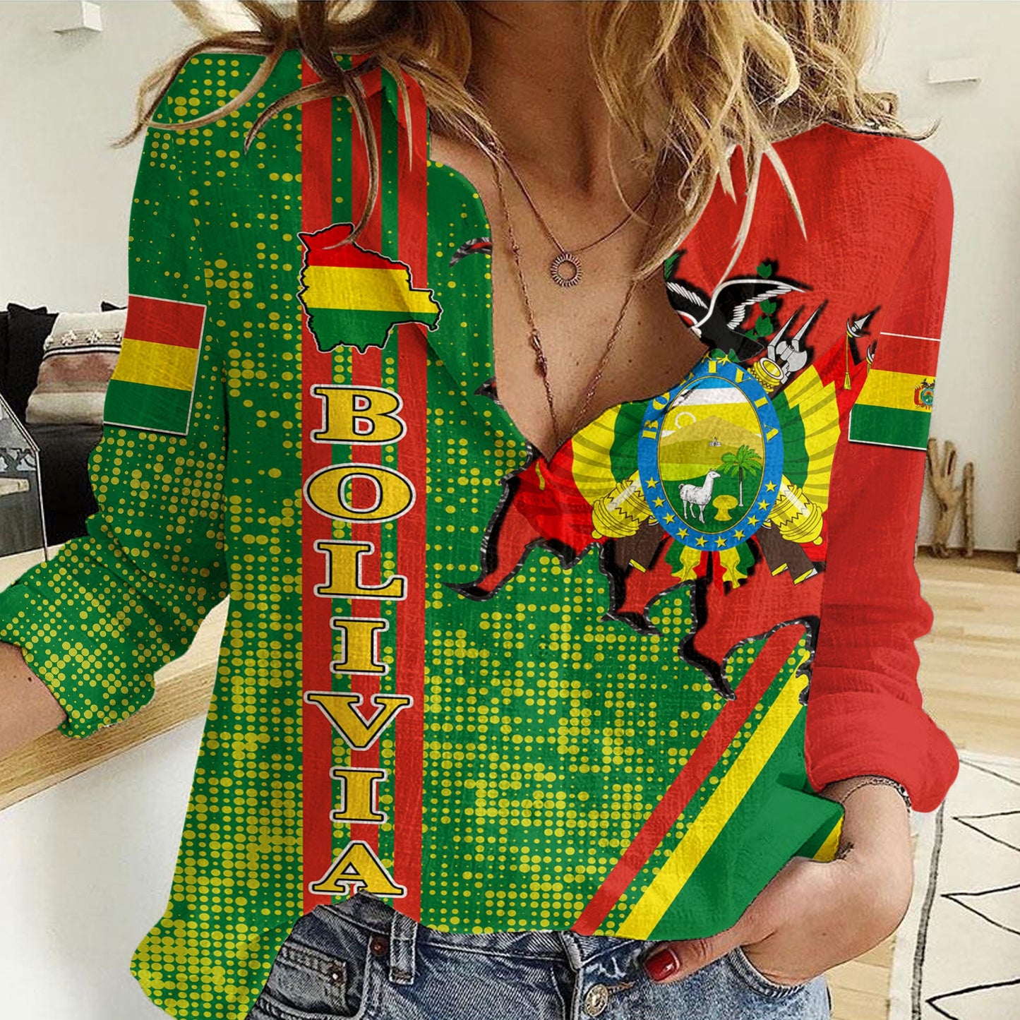 Clothing Bolivia Strong Style Women Casual Shirt