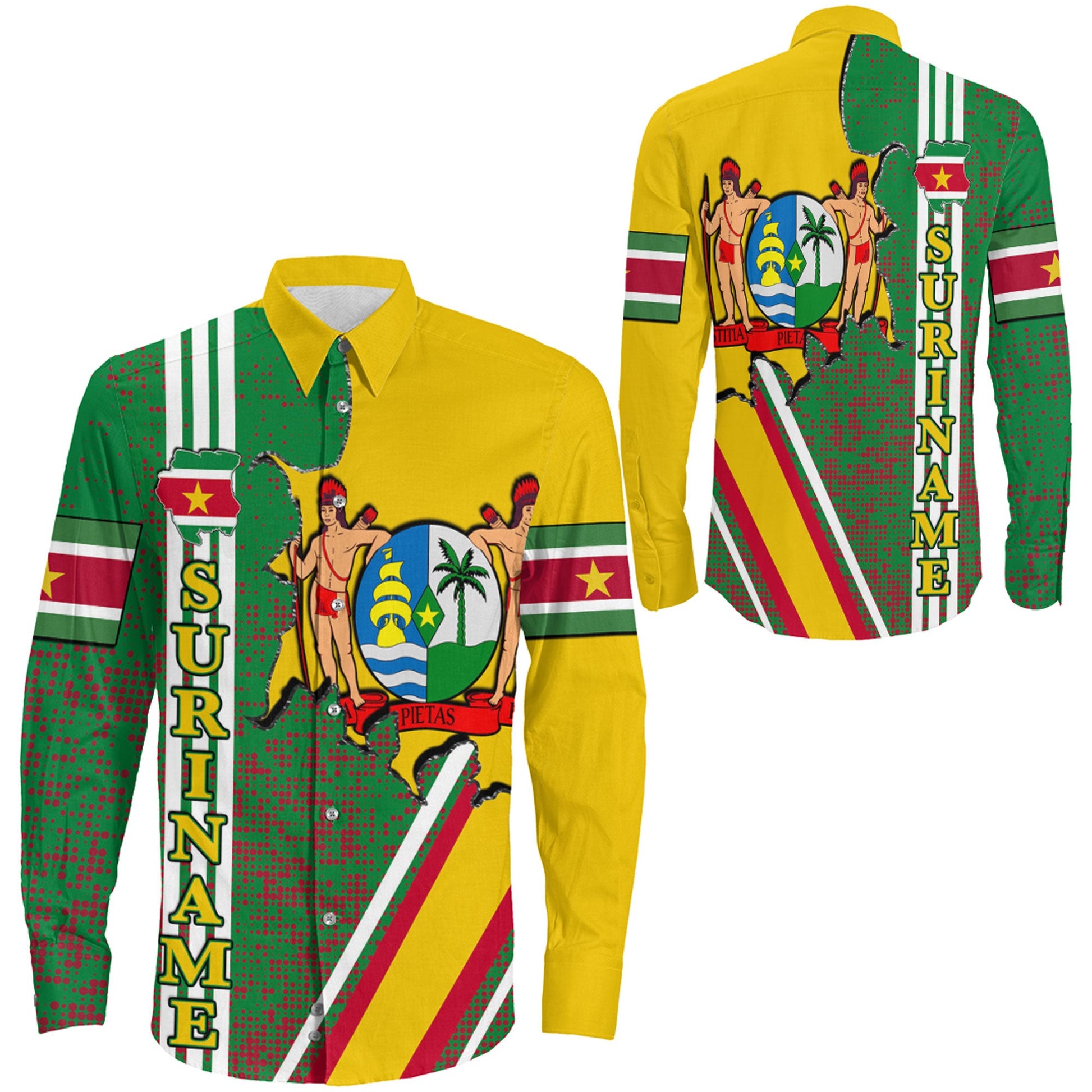 Clothing Suriname Strong Style Long Sleeve Button Shirt