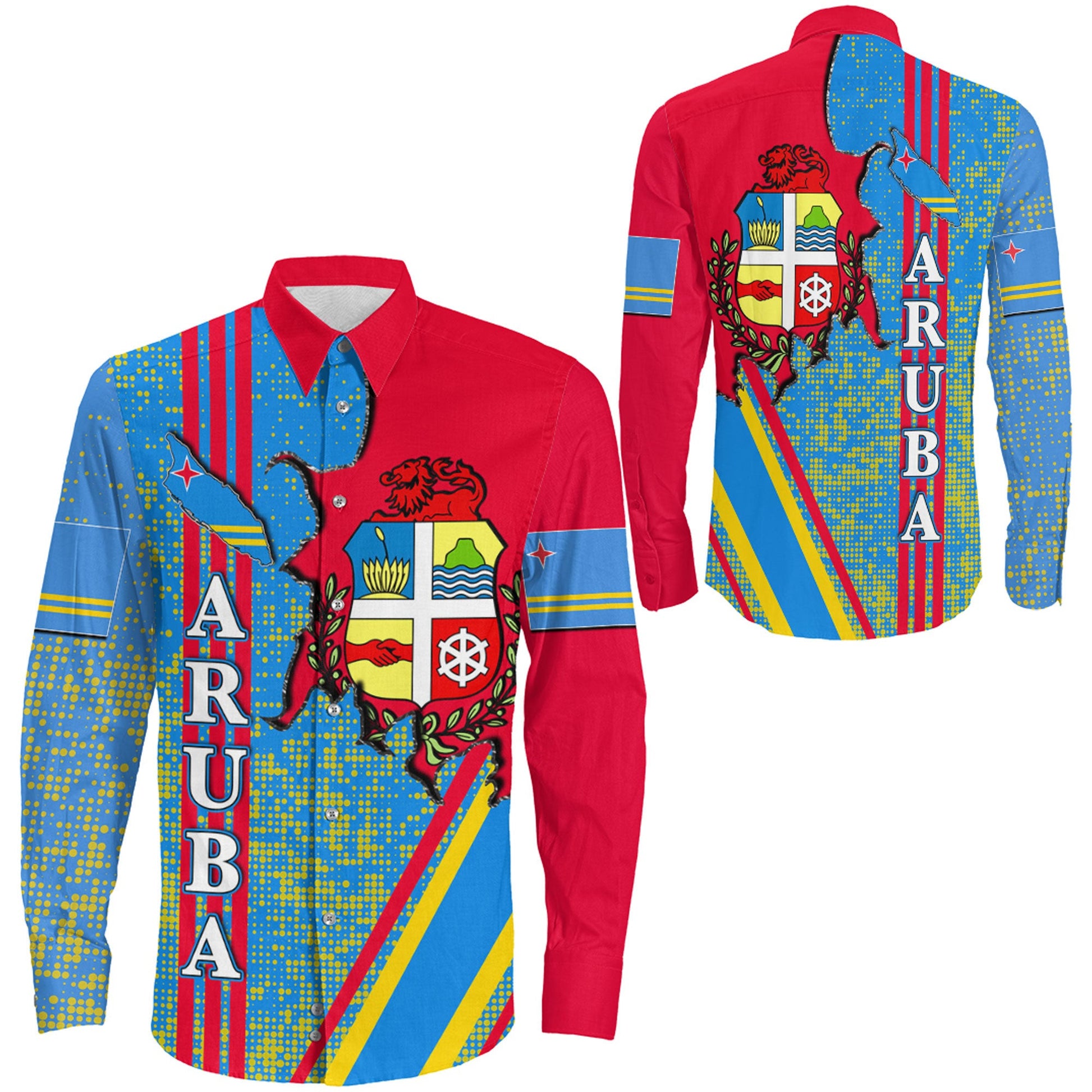 Clothing Aruba Strong Style Long Sleeve Button Shirt