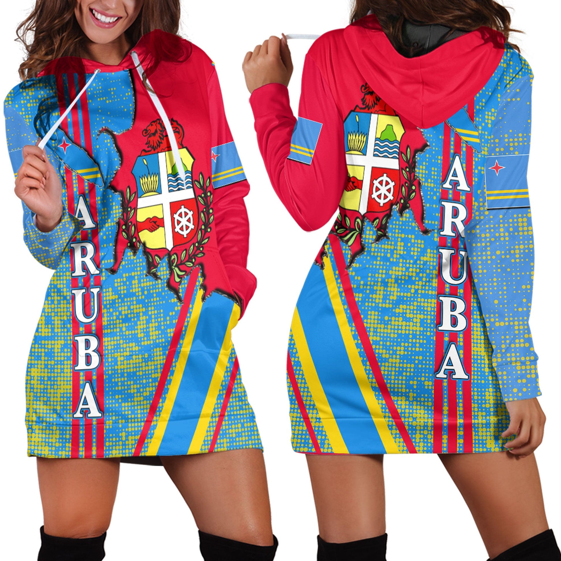 Clothing Aruba Strong Style Hoodie Dress