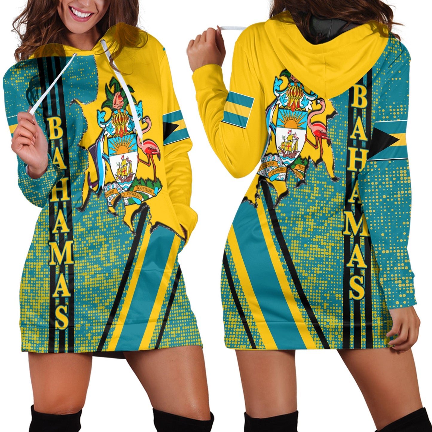 Clothing Bamahas Strong Style Hoodie Dress