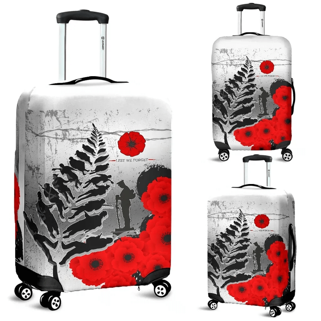 Silver Fern Luggage Cover Anzac Day