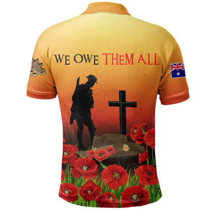 Australia Anzac Day Polo Shirt Lest We Forget