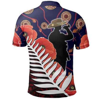 Australia Anzac Day Polo Shirt Mix Aboriginal