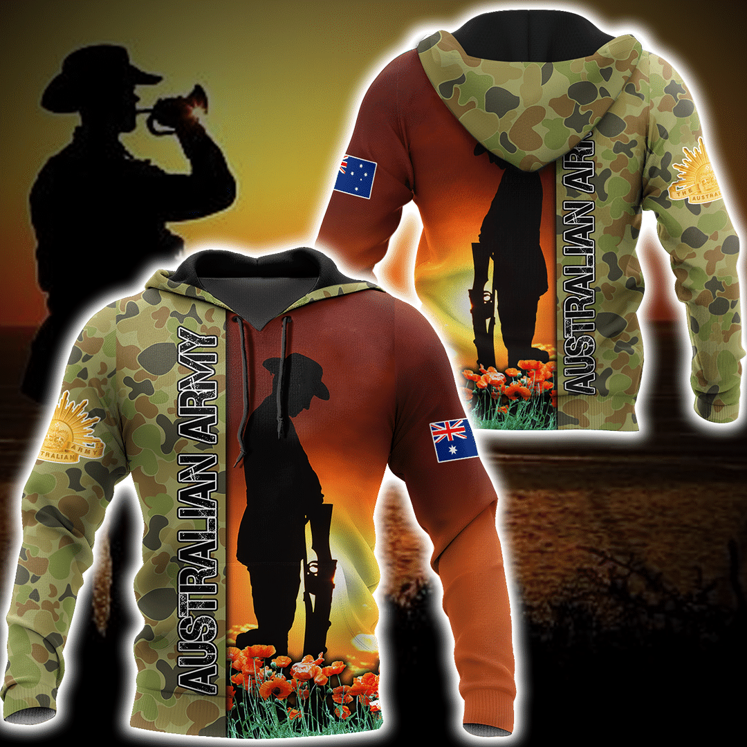 Anzac Day Clothing Australian Army Hoodie