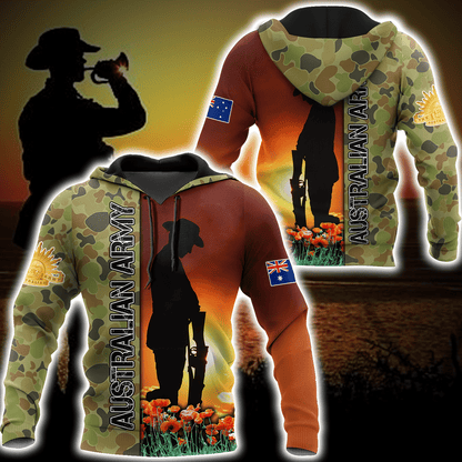 Anzac Day Clothing Australian Army Hoodie