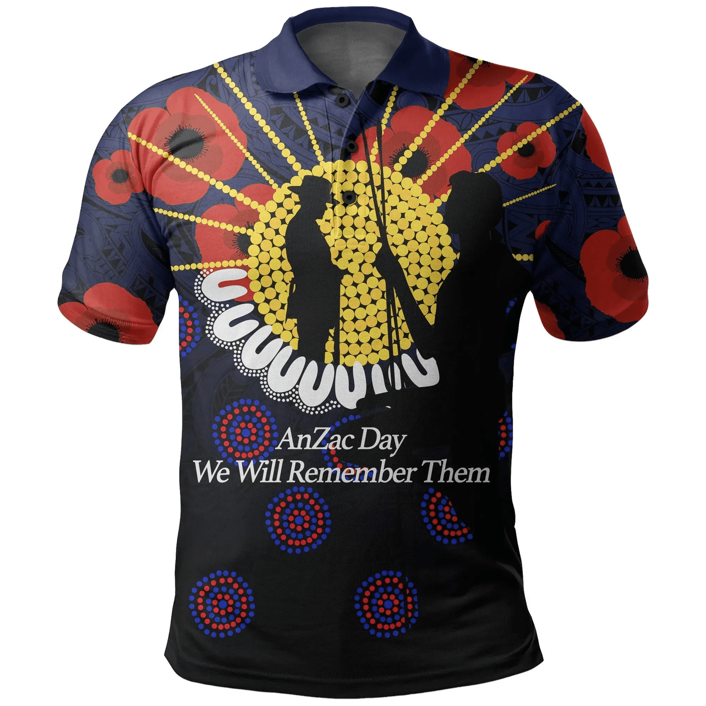Australia Anzac Day Polo shirt We Will Remember Them