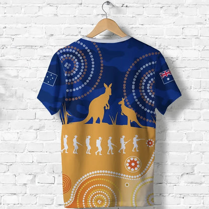 Australian Anzac Day T Shirt Camouflage Vitality
