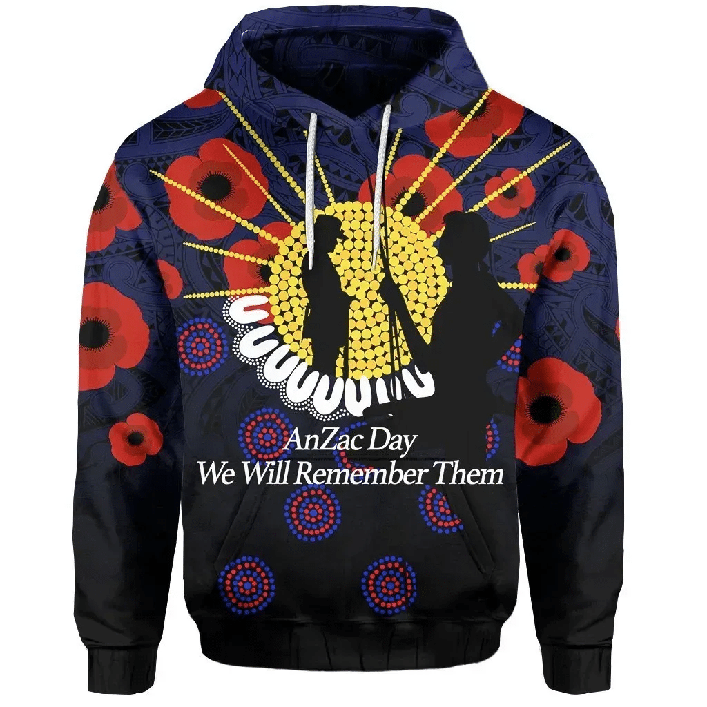 Australia Anzac Day Hoodie We Will Remember Them