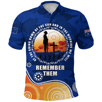 Custom Personalised Australian Anzac Day Polo Shirt Camouflage Vitality