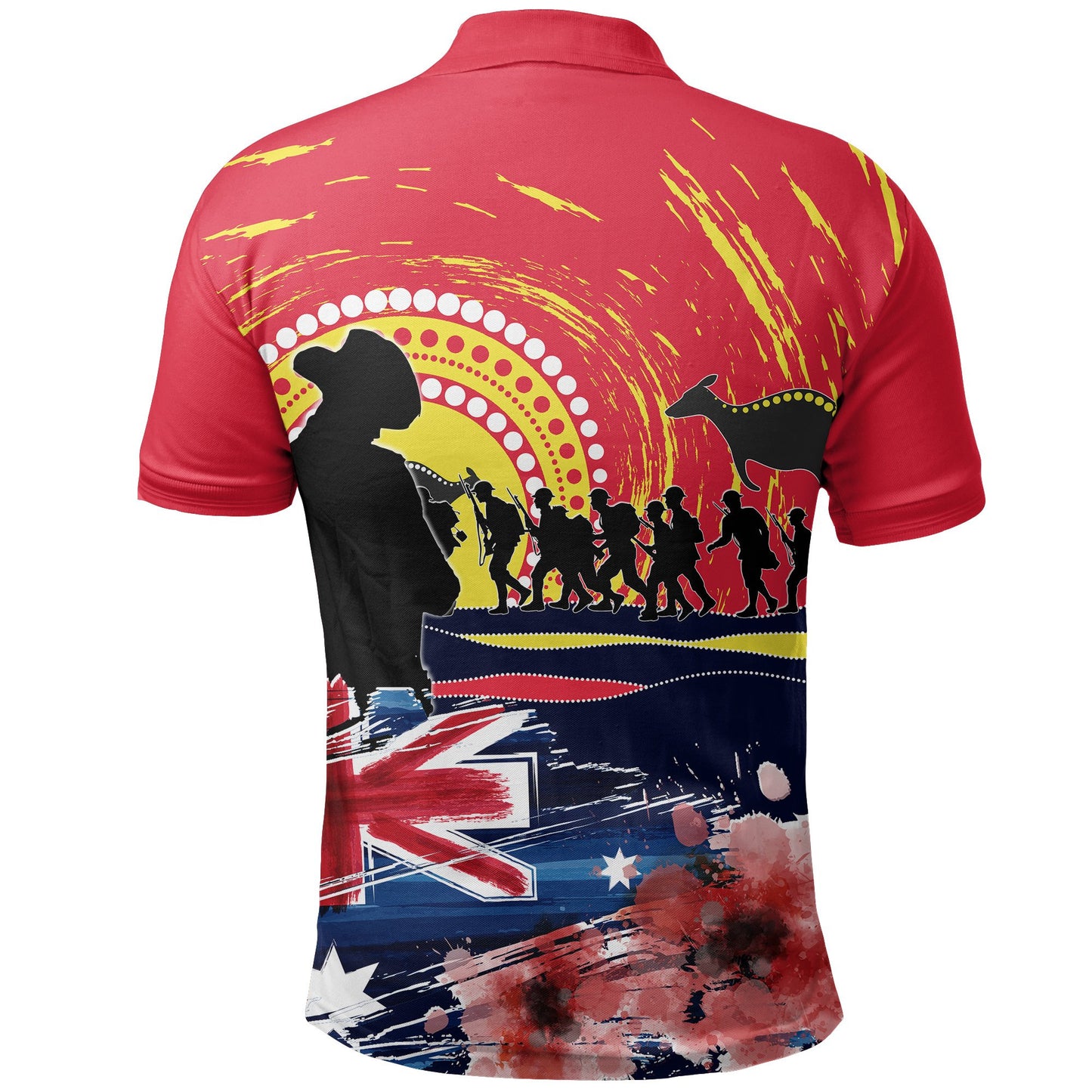 Australia Polo Shirt Anzac Day Lest We Forget No.2