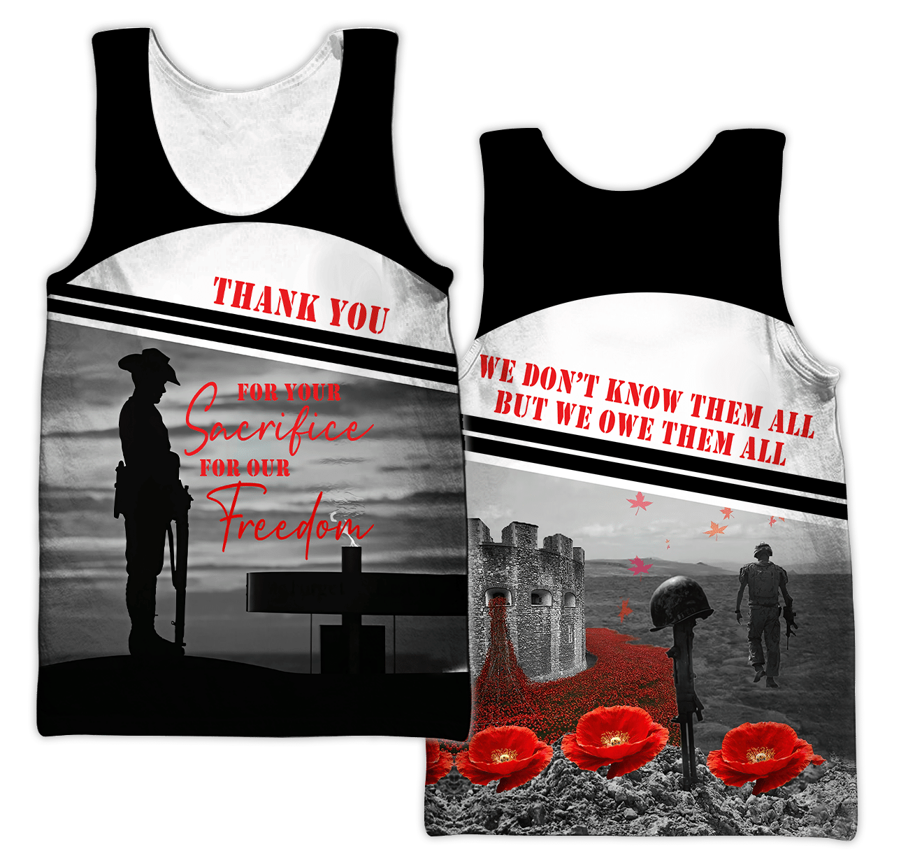 Anzac Day Tank Top Lest We Forget Anzac Day