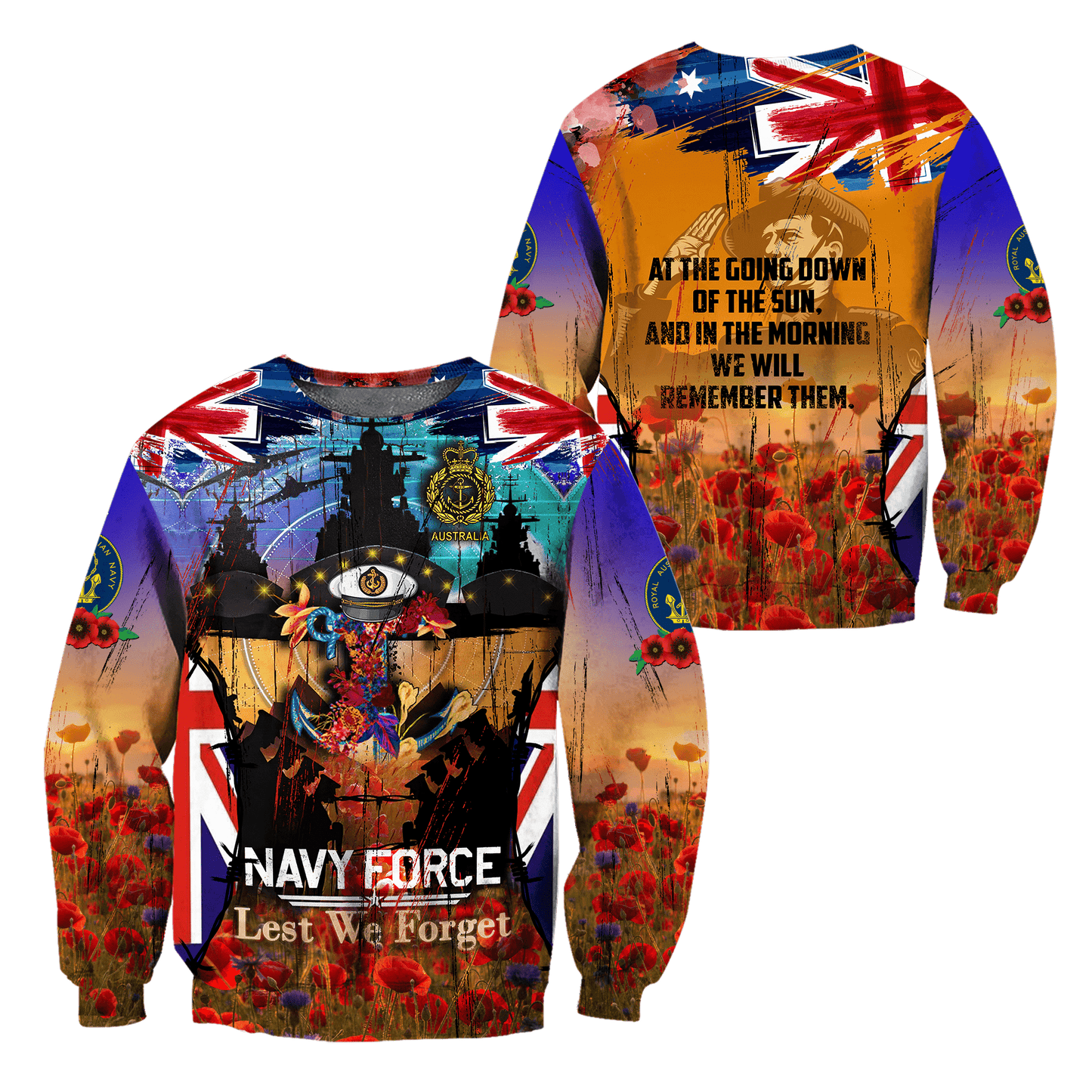 Anzac Day Clothing Lest We Forget Anzac Day 2023 Sweatshirt