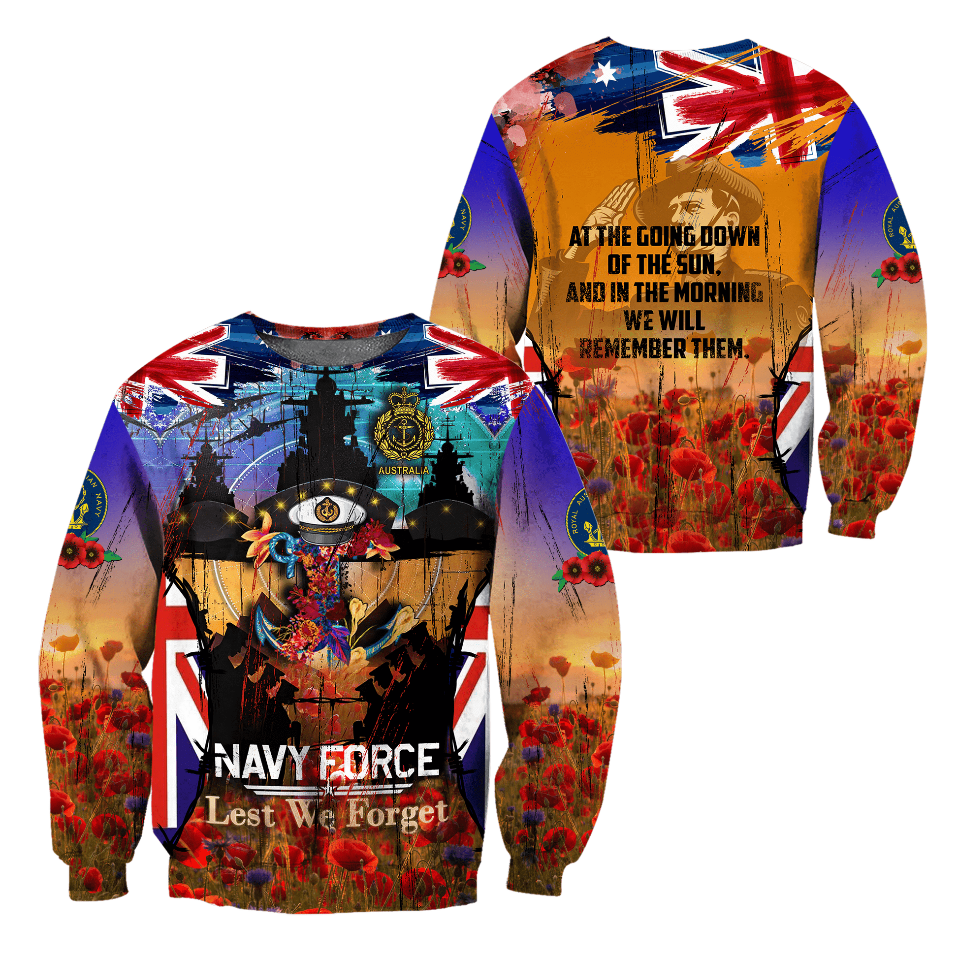Anzac Day Clothing Lest We Forget Anzac Day 2023 Sweatshirt