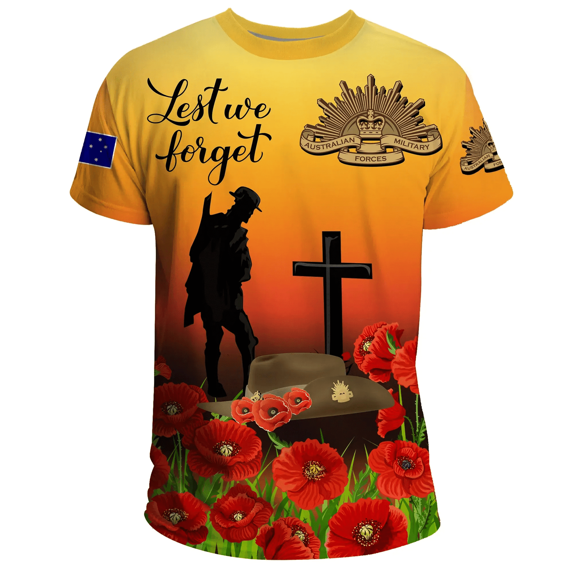 Australia Anzac Day T Shirt Lest We Forget