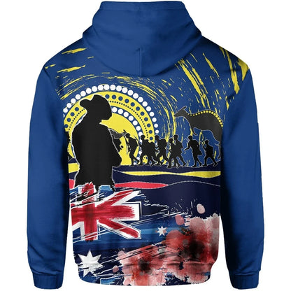 Australia Hoodie Anzac Day Lest We Forget No.1