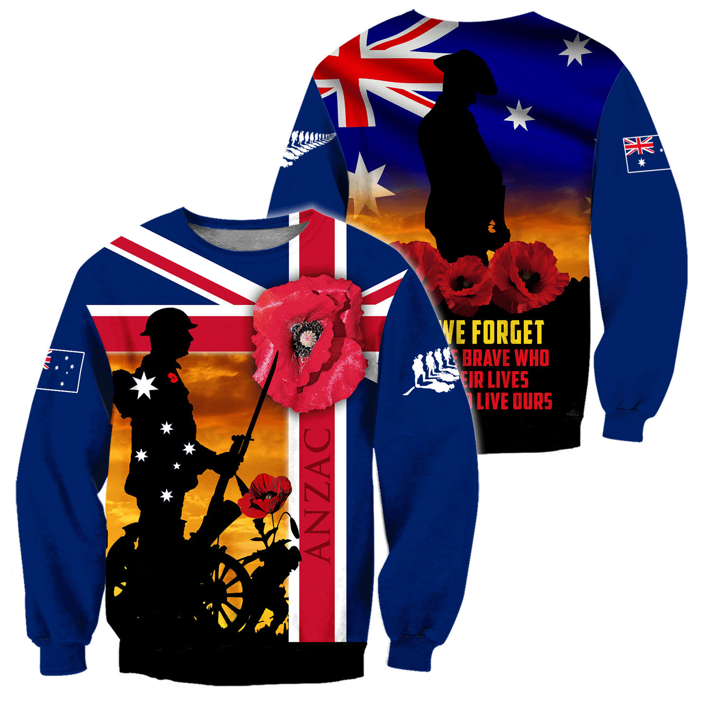 Anzac Day Clothing Lest We Forget Anzac Day 2023 Sweatshirt