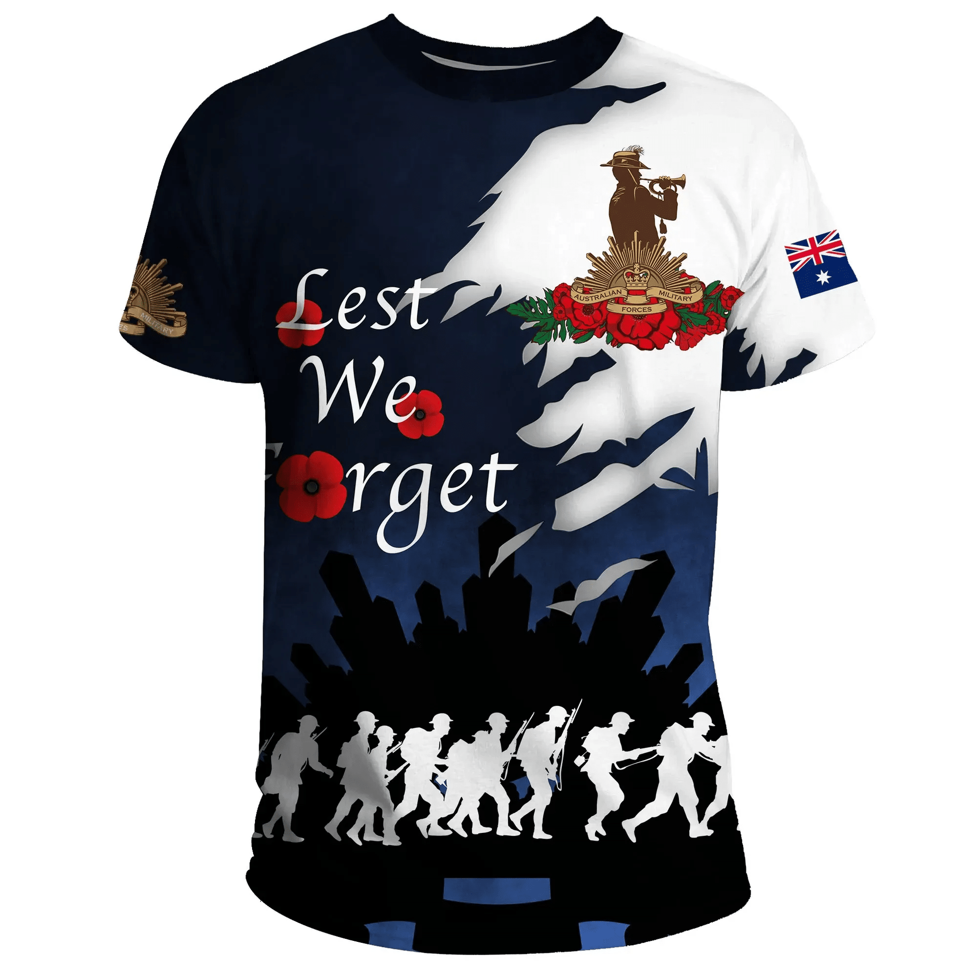 Australia Anzac Day T Shirt We Will Remember Them