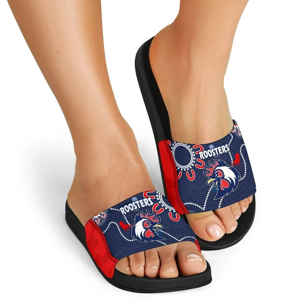 Sydney Slide Sandals Roosters Anzac Day Unique Indigenous