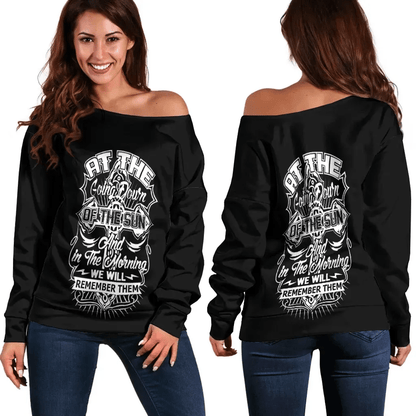 ANZAC DAY Off Shoulder Sweater Essential