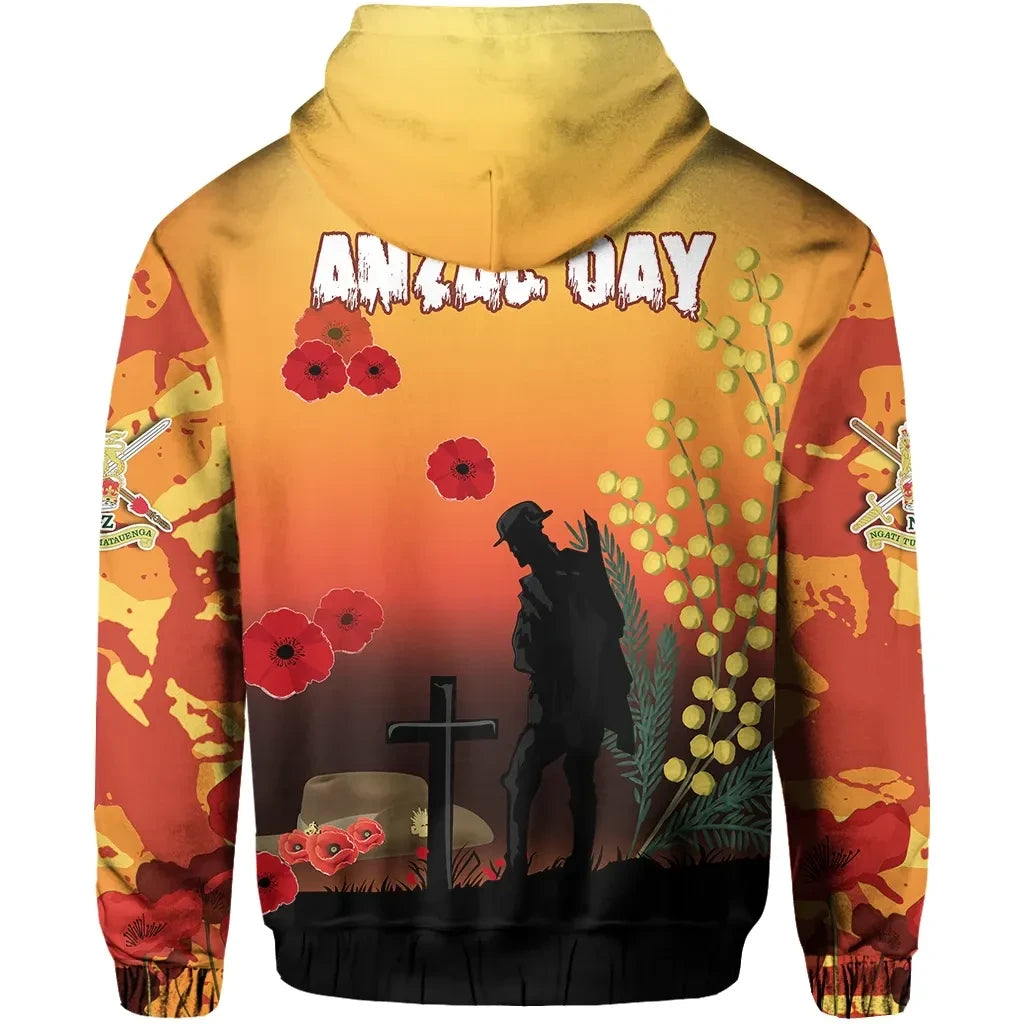 Australian Anzac Day Zip Hoodie Lest We Forget 2023 Style