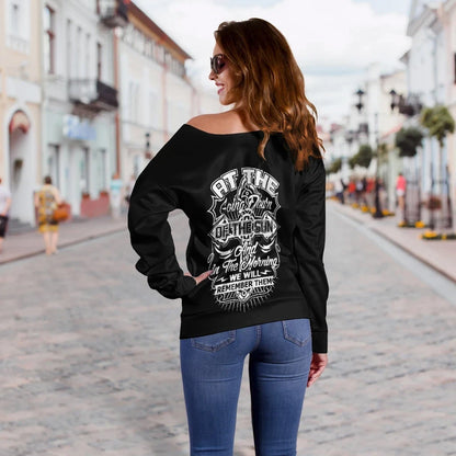 ANZAC DAY Off Shoulder Sweater Essential