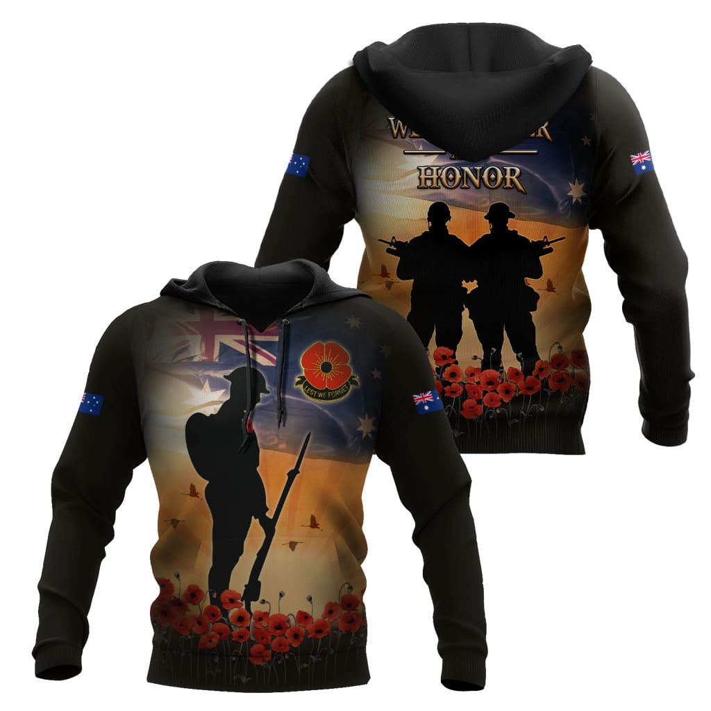 Anzac Day Clothing Australia Lest We Forget Anzac Day 2023 Hoodie