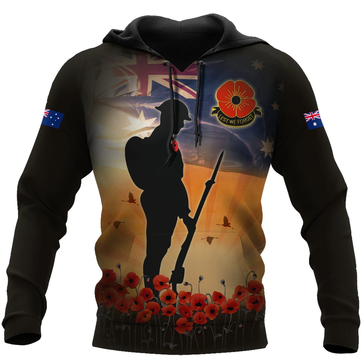 Anzac Day Clothing Australia Lest We Forget Anzac Day 2023 Hoodie