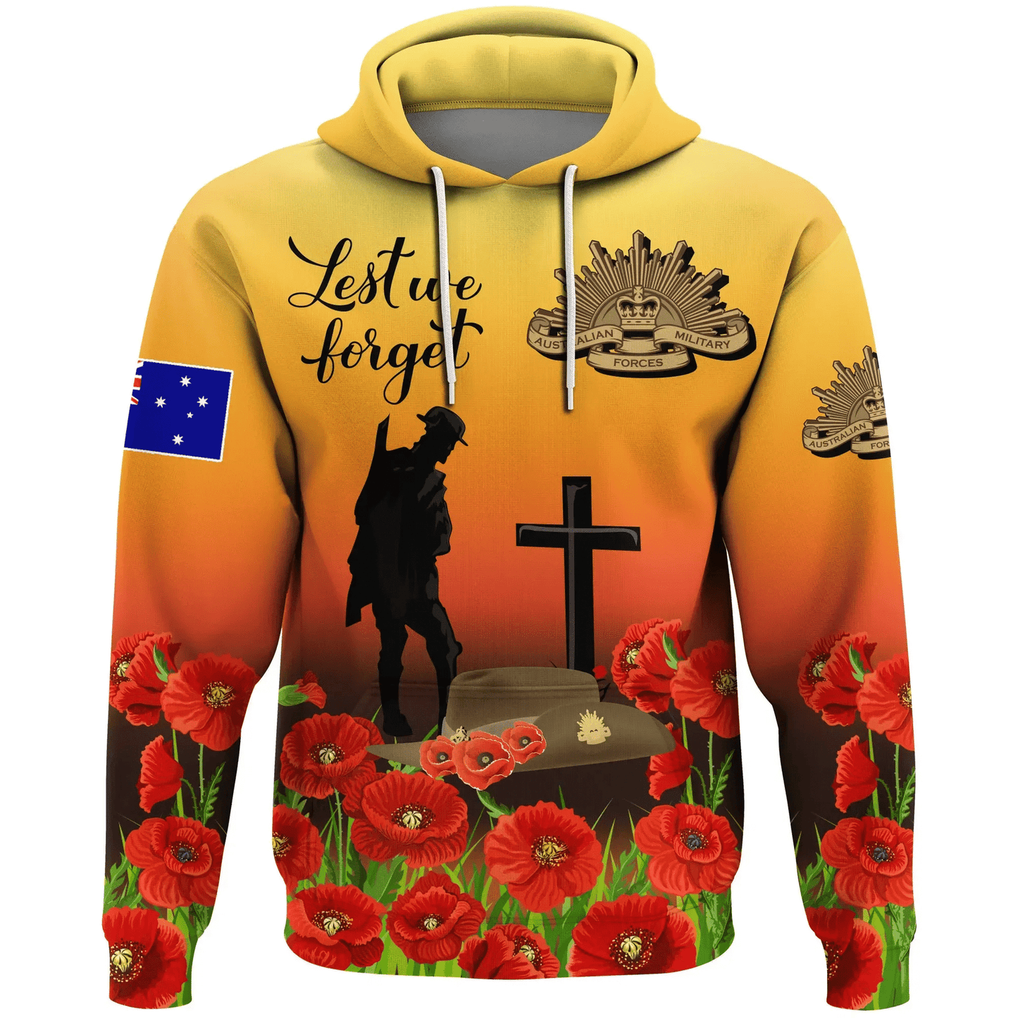 Australia Anzac Day Hoodie Lest We Forget