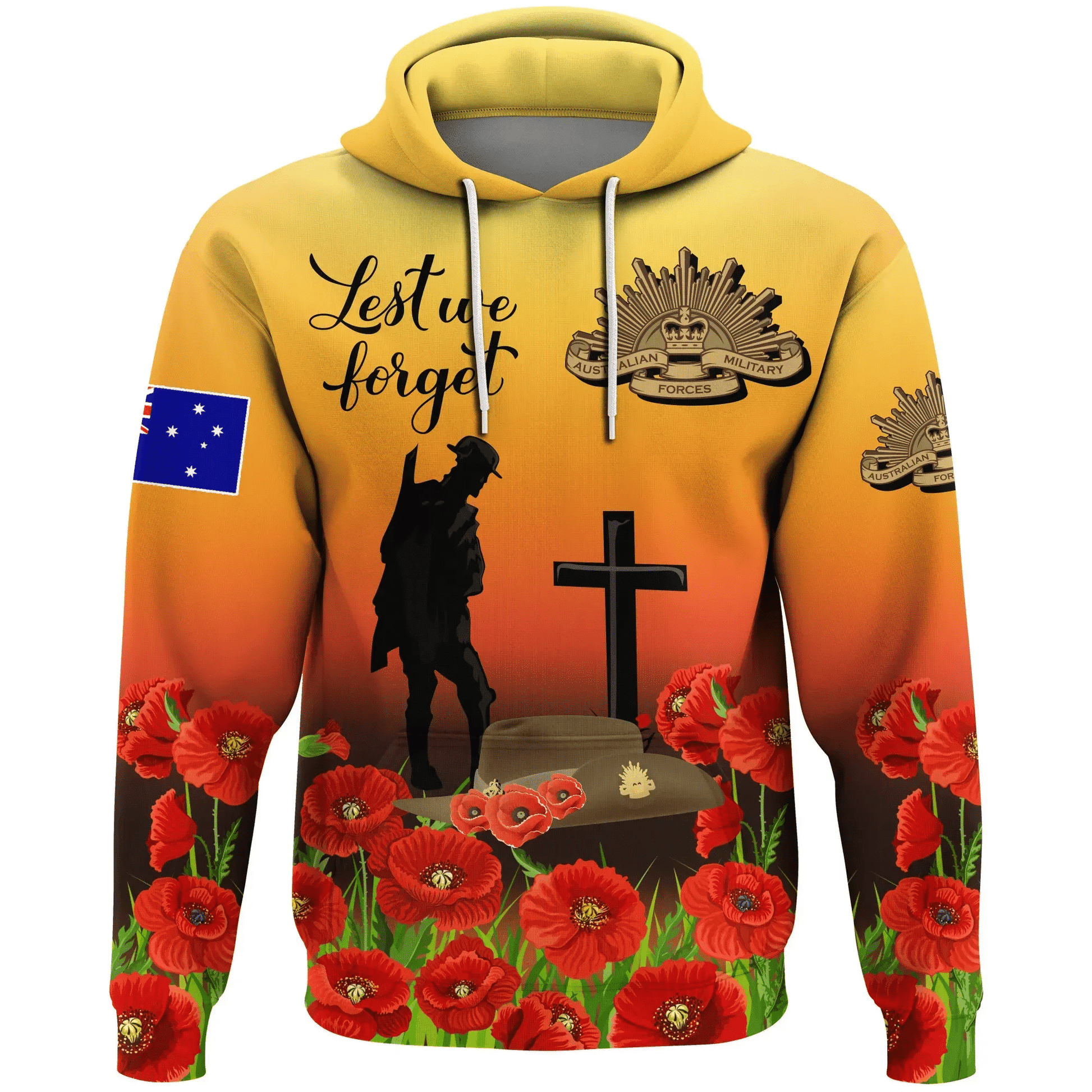 Australia Anzac Day Hoodie Lest We Forget