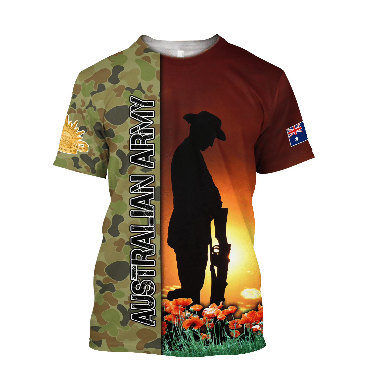 Anzac Day Clothing Australian Army T Shirt